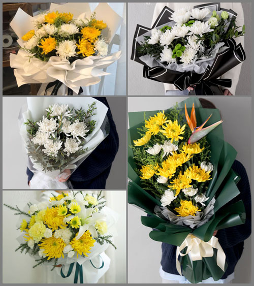 贵州黔西南州贞丰县鲁容乡里秀村白事花束代送